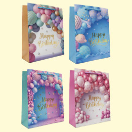 Gift set of 12 bags, 18 x 24 x 8,5 cm