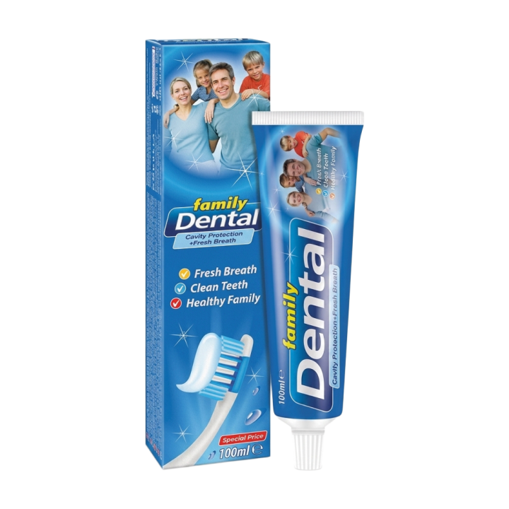 DENTAL Family Zahnpasta, Schutz vor Karies und frischer Atem, 100 ml