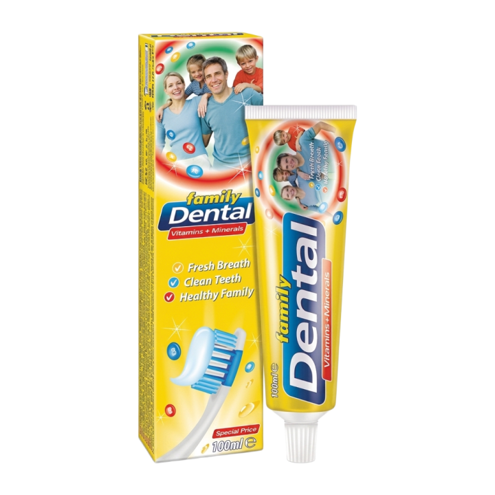 DENTAL Family toothpaste, vitamins and minerals, 100 ml