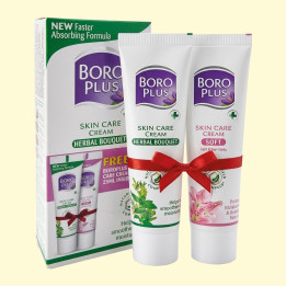Creme-Set Boro Plus, Kräuterstrauß (Grün), 25 ml + Softcreme Boro Plus, 25 ml