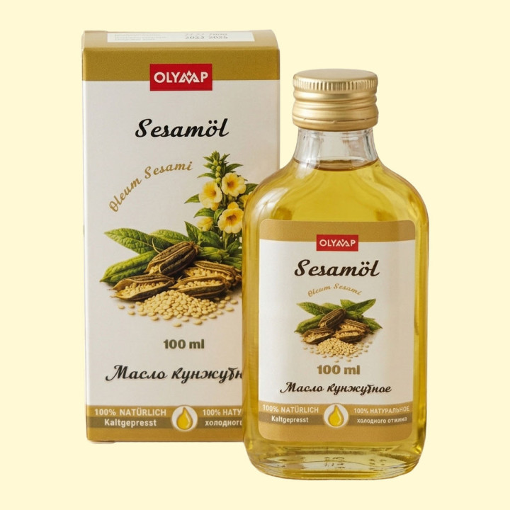 Sesamöl, 100 ml, mehrsprachige Verpackung: RU, DE, EN, FR, ES, IT *