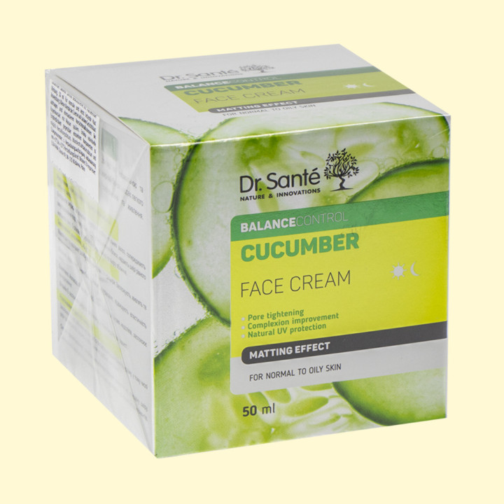 Dr.Sante Cucumber Balance Control Face Cream with mattifying effect, 50 ml