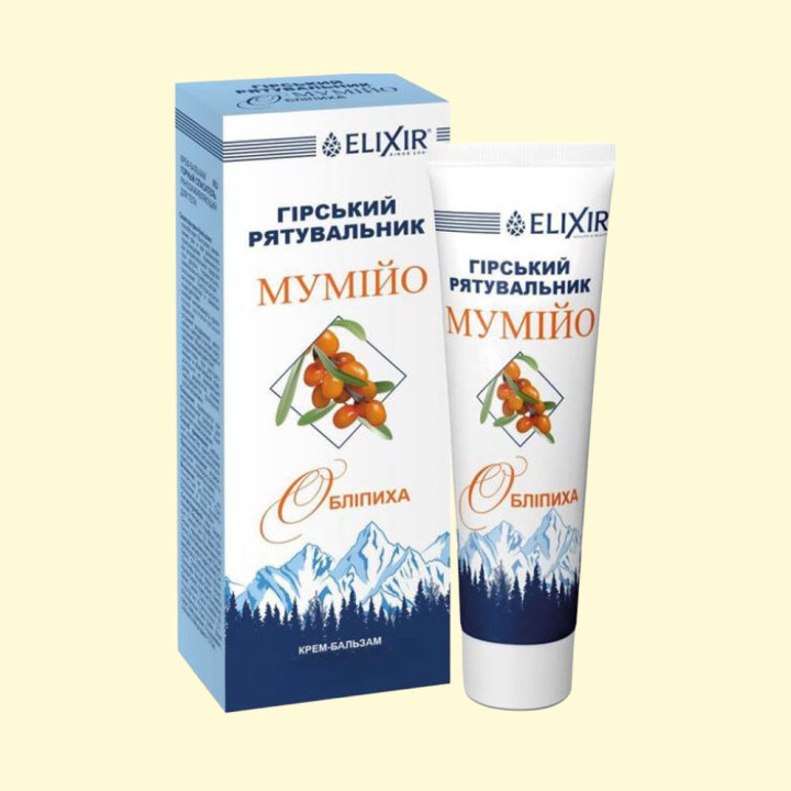 Body Cream-Balm with Mumio and Sea Buckthorn, 40 ml
