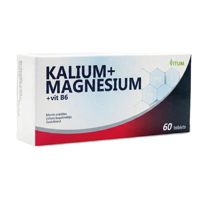 Калий + магний + витамин В6, VITUM 60 таблеток