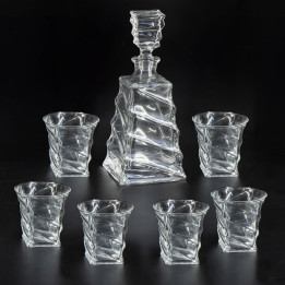 Whiskyglas-Set 700 ml Karaffe + 6 Gläser 220 ml