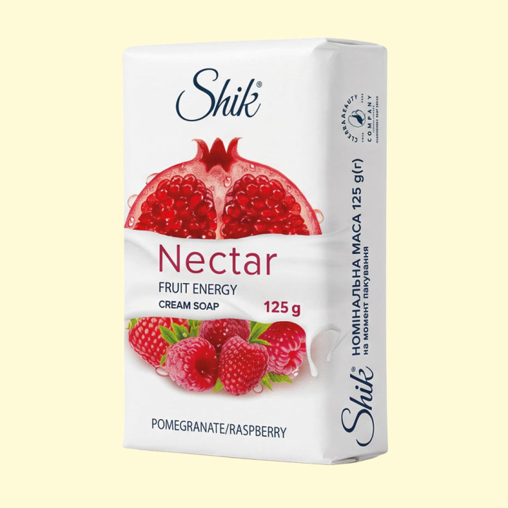 Твердое крем-мыло Shik Nectar Гранат и малина, 125г *