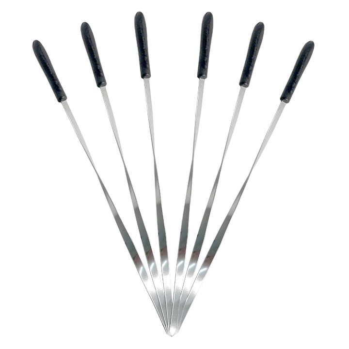 6 Spieße für Elektrischen Grill, 32 cm lang, 1,4 mm dick *