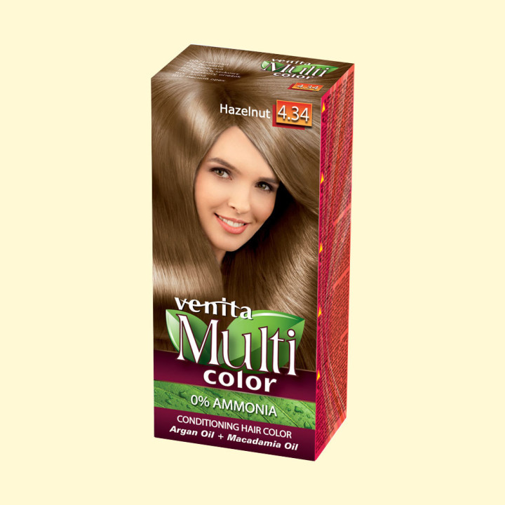 Краска без аммиака MULTI COLOR Hazelnut 4.34 *
