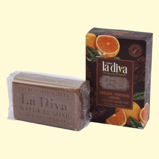 La Diva Naturseife mit Schokolade und Orangen, 100 g