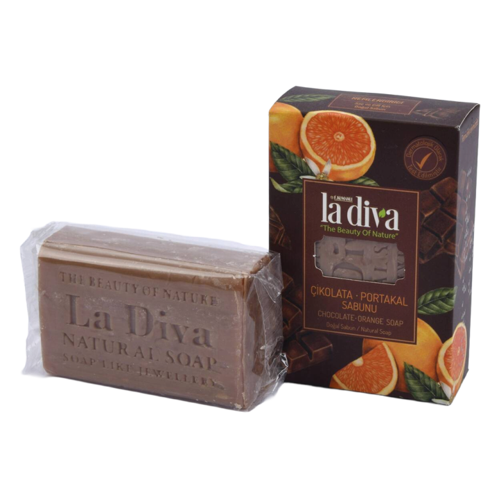 La Diva Naturseife mit Schokolade und Orangen, 100 g