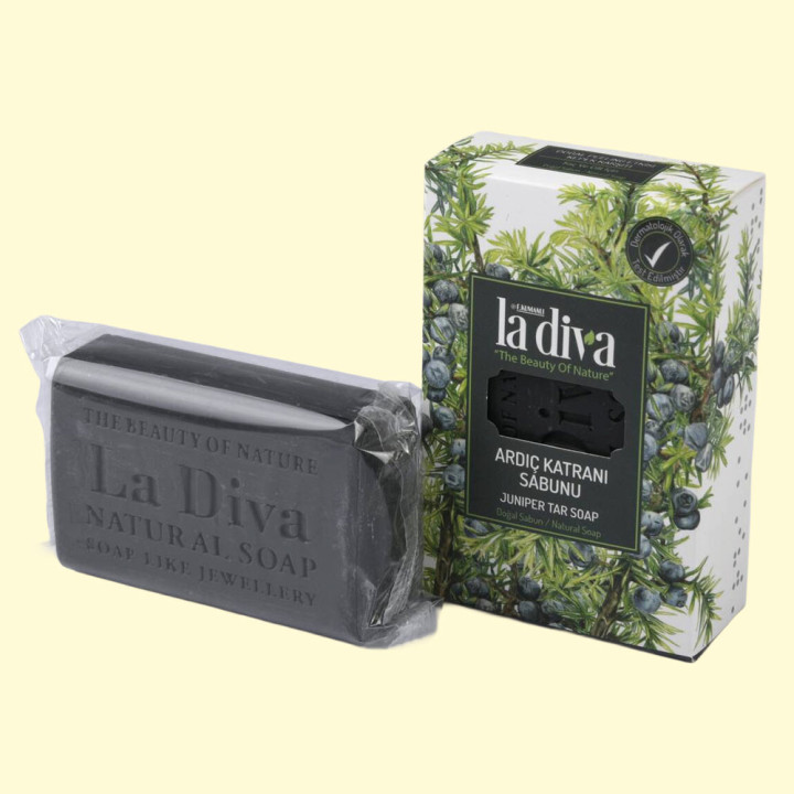 La Diva Naturseife mit Wacholderteer, 100 g