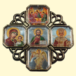 Икона-Крест для машины 10 х 10 см