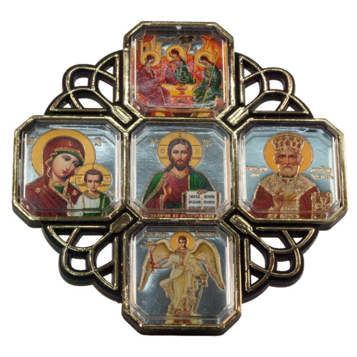 Ikone-Kreuz für Auto 10 x 10 cm