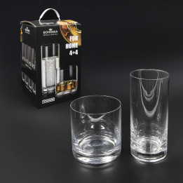 Gläser-Set FOR HOME, 4 x 320 ml und 4 x 350 ml