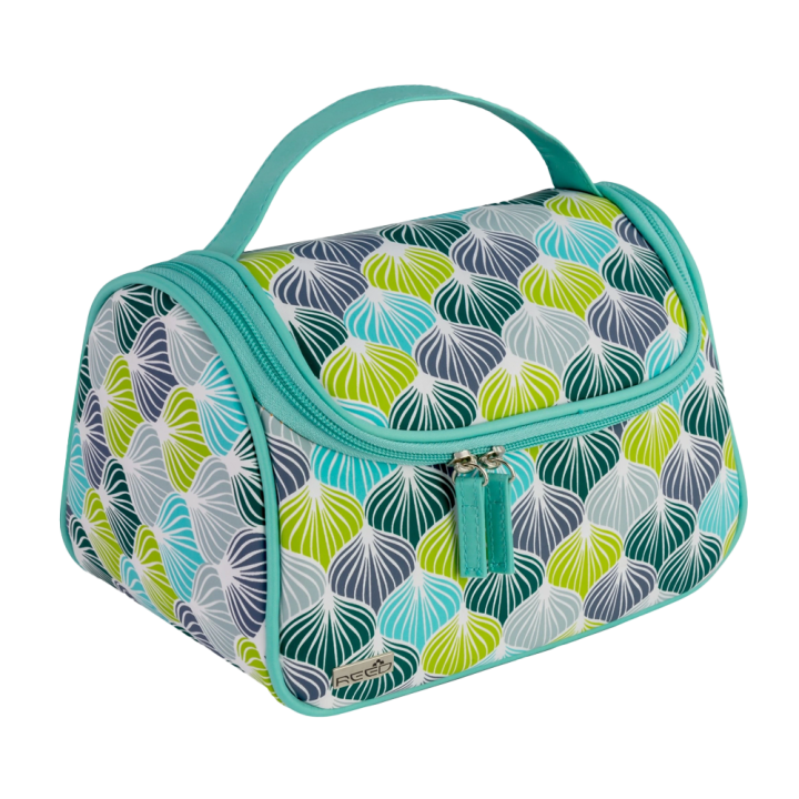 Kosmetiktasche, Türkis, 22,5 x 14 x 14,5 cm