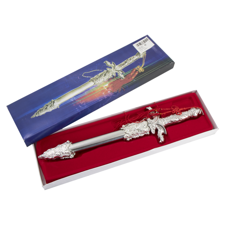 Dekomesser silberfarben 32 cm