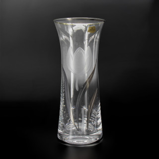 Vase CRYSTALEX Bohemia Tulip with Silver, 250 mm