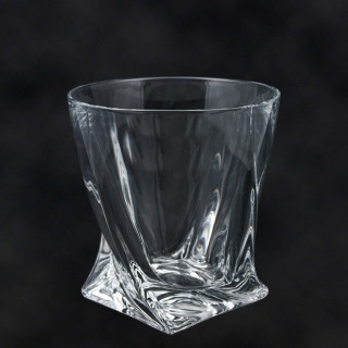 Whisky-Glas-6er-Set QUADRO 340 ml, H-9,5 cm, D-9 cm
