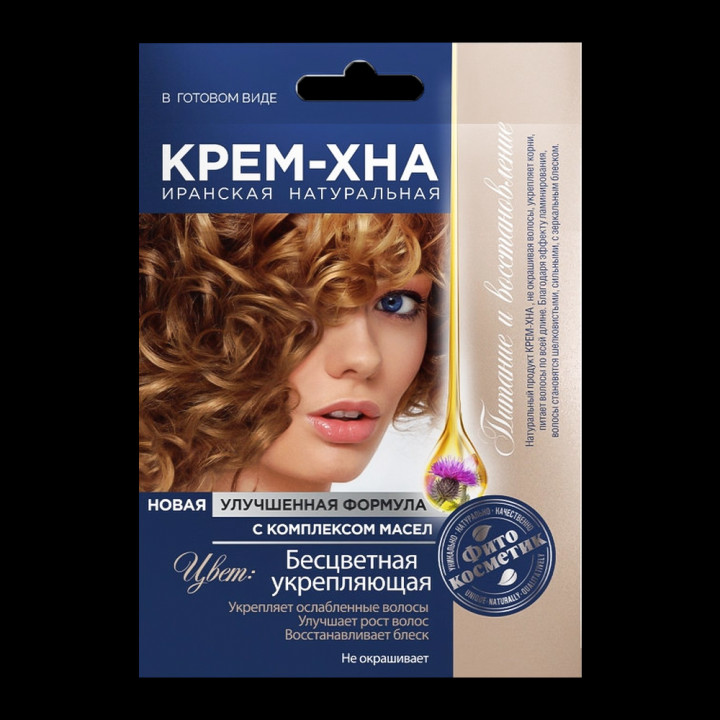Henna-Creme Fito Kosmetik, farblos, mit Ölenkomplex, 50 ml