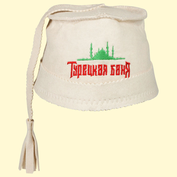 Filzkappe "Tureckaja banja" für Sauna