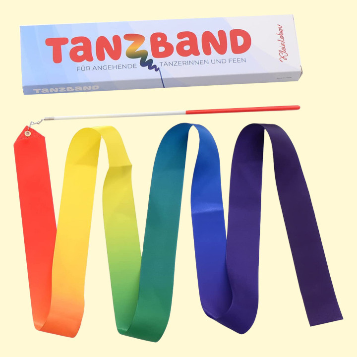 Gymnastikband mit Stab