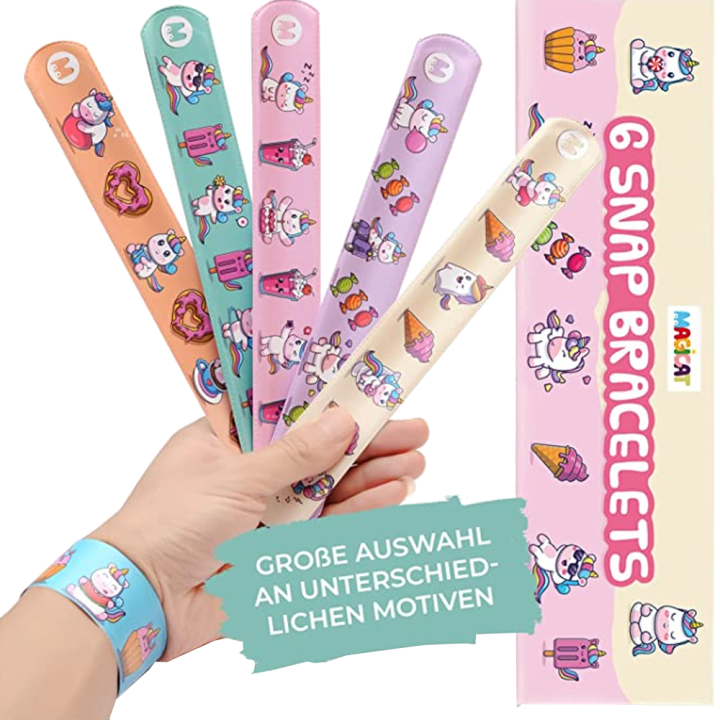 Magicat Einhorn 6er Schnapparmband Set