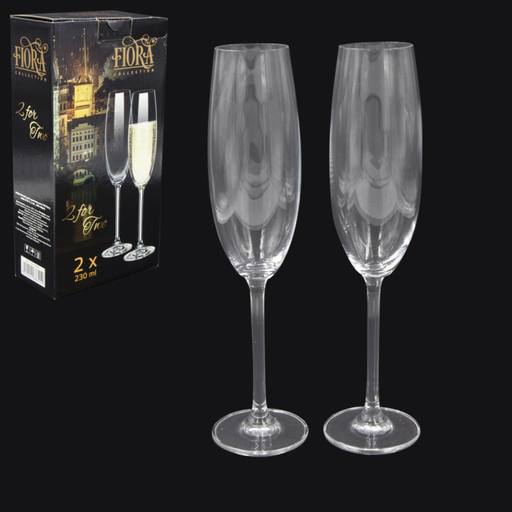 Sektgläser Set FIORA 2 for Two 2-tlg 230 ml