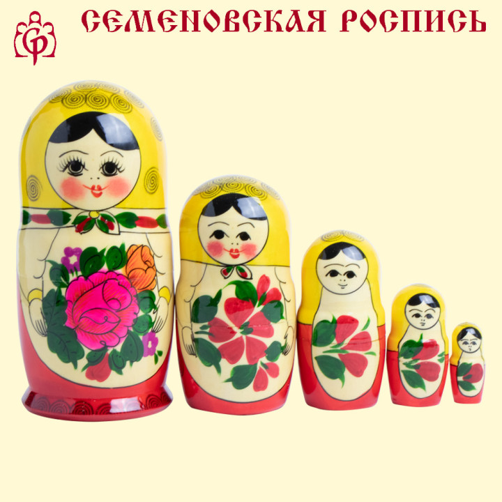 Matryoshka Rossiyanochka M5 16 cm