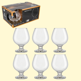Set of brandy glasses, 6 pieces, 385 ml each