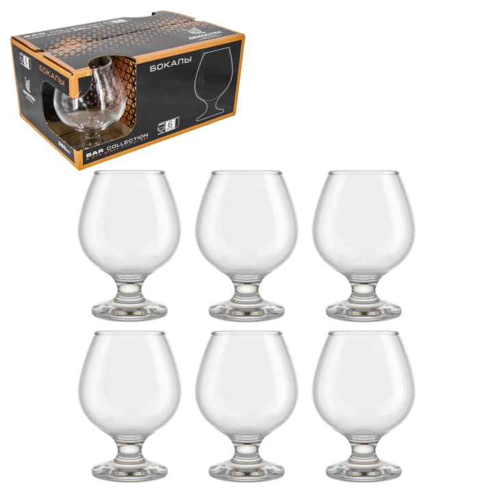 Brandygläser Set, 6 Stück, je 385 ml