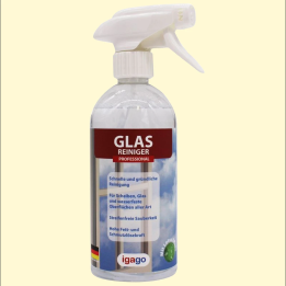 Professional glass cleaner with lotus effect, IGAGO, made in Germany