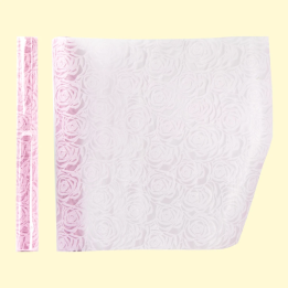 Verpackungsmaterial Laminierter Filz Rosen 53cm x 2,7m Rosa