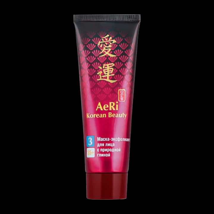 Exfoliant Gesichtsmaske mit natürlicher Tonerde