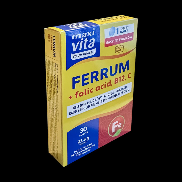 Eisen + Folsäure, 30 Tabletten