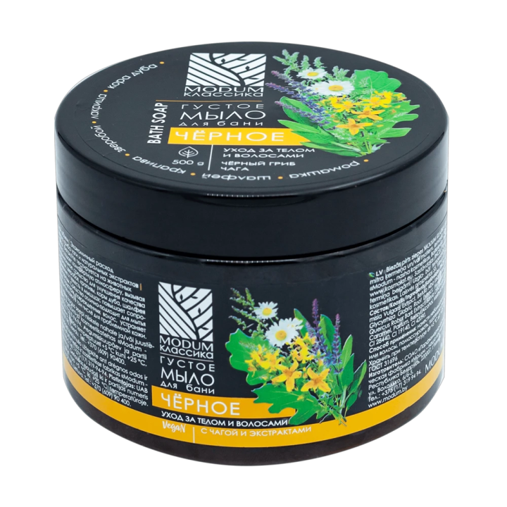 Dickflüssige Seife für die Sauna MODUM KLASSIK Schwarz, 500 g