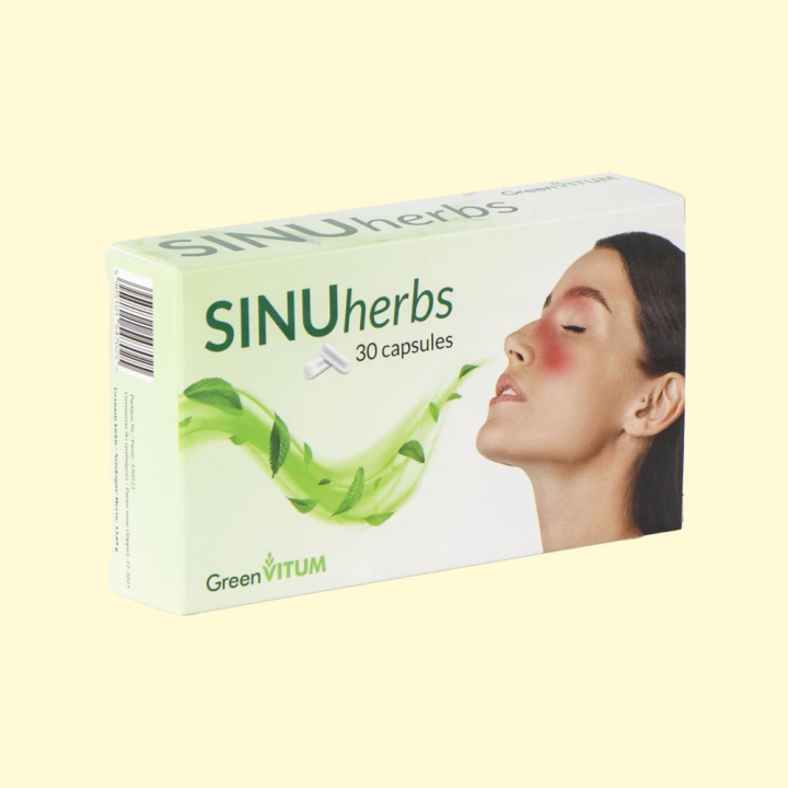 Пищевая добавка для функции дыхания SINUherbs, 30 капсул