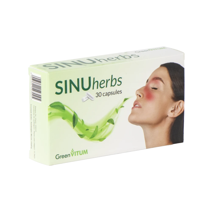 Пищевая добавка для функции дыхания SINUherbs, 30 капсул