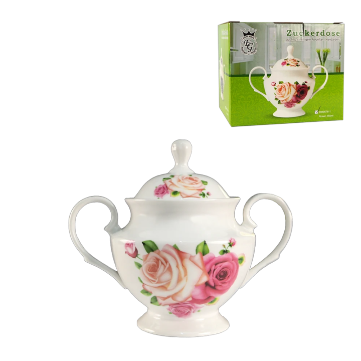 Zuckerdose "Rosen" 350 ml.