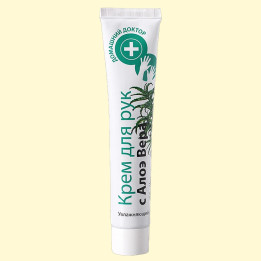 Handcreme Domaschnij Doktor Befeuchtung mit Aloe Vera, 42 ml