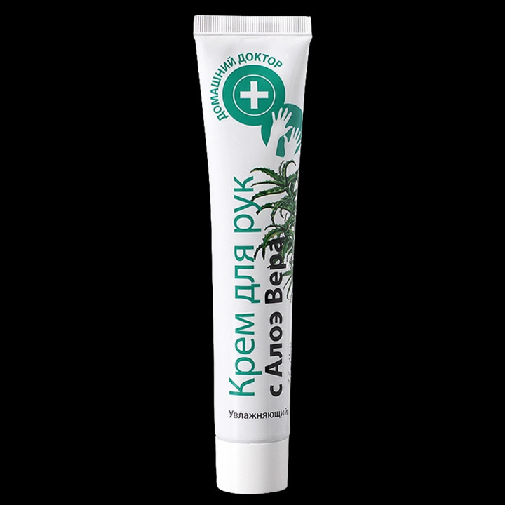 Handcreme Domaschnij Doktor Befeuchtung mit Aloe Vera, 42 ml