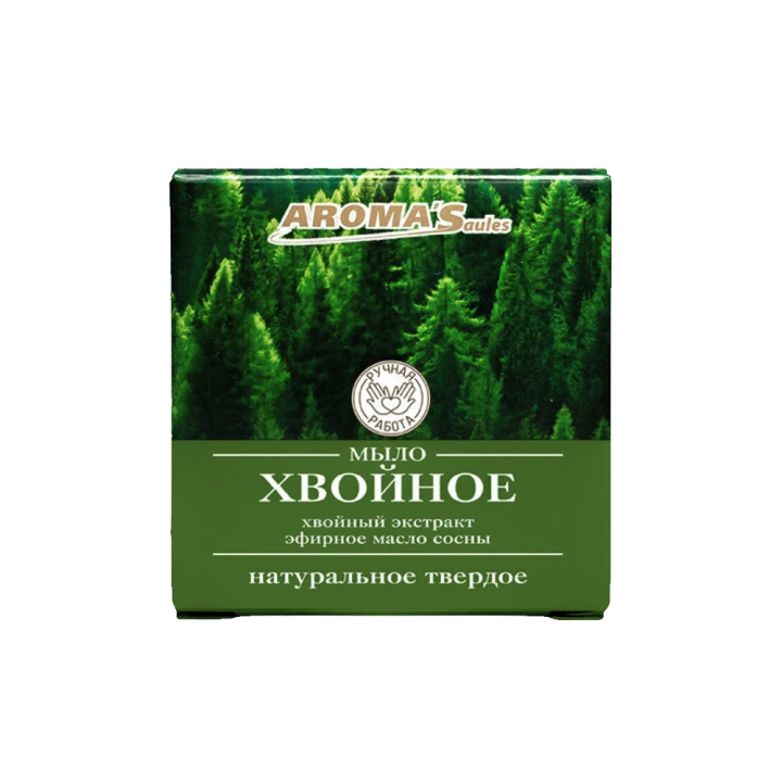 Feste Seife AROMA'Saules natürlich, Nadelgehölz, 80 g
