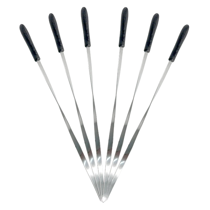 6 Spieße für Elektrischen Grill, 32 cm lang, 1,4 mm dick *