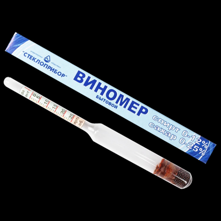 Виномер - спирт 0-12%, сахар 0-25%, бытовой