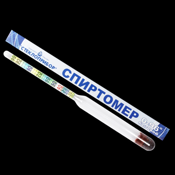 Spirtometer 0-96°, für den häuslichen Gebrauch