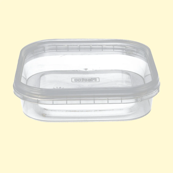 Set of containers. 50 pieces, 200 ml each, plastic, square. Not for resale on the Internet