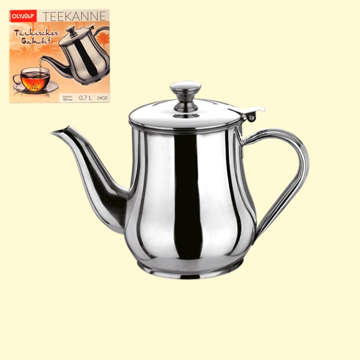 Teekanne Türkisches Gambit 0,7 L, Edelstahl