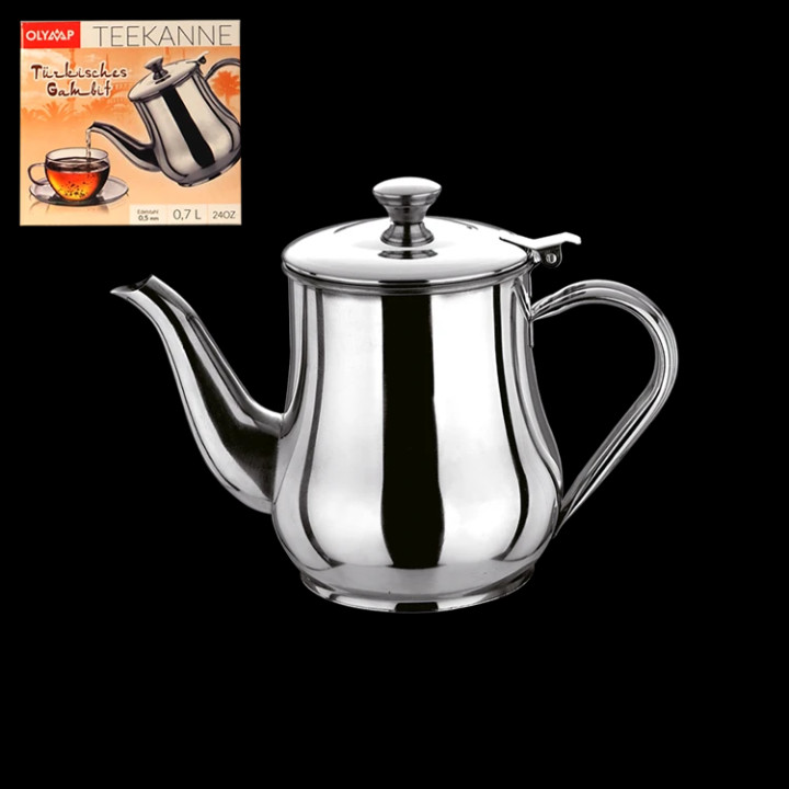 Teekanne Türkisches Gambit 0,7 L, Edelstahl