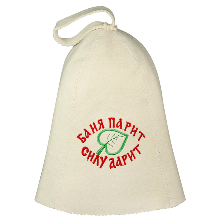 Filzkappe Banja parit - silu darit für Sauna, H - 26 cm