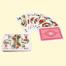 Casino Poker Spielkarten. Cellophaniert. Verpackung mit 55 Karten.