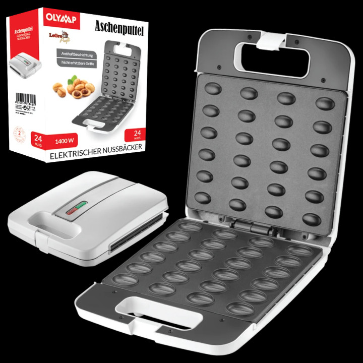 Electric nut baker - Cinderella, for 24 nuts, 31.5 x 10 x 26.5 cm